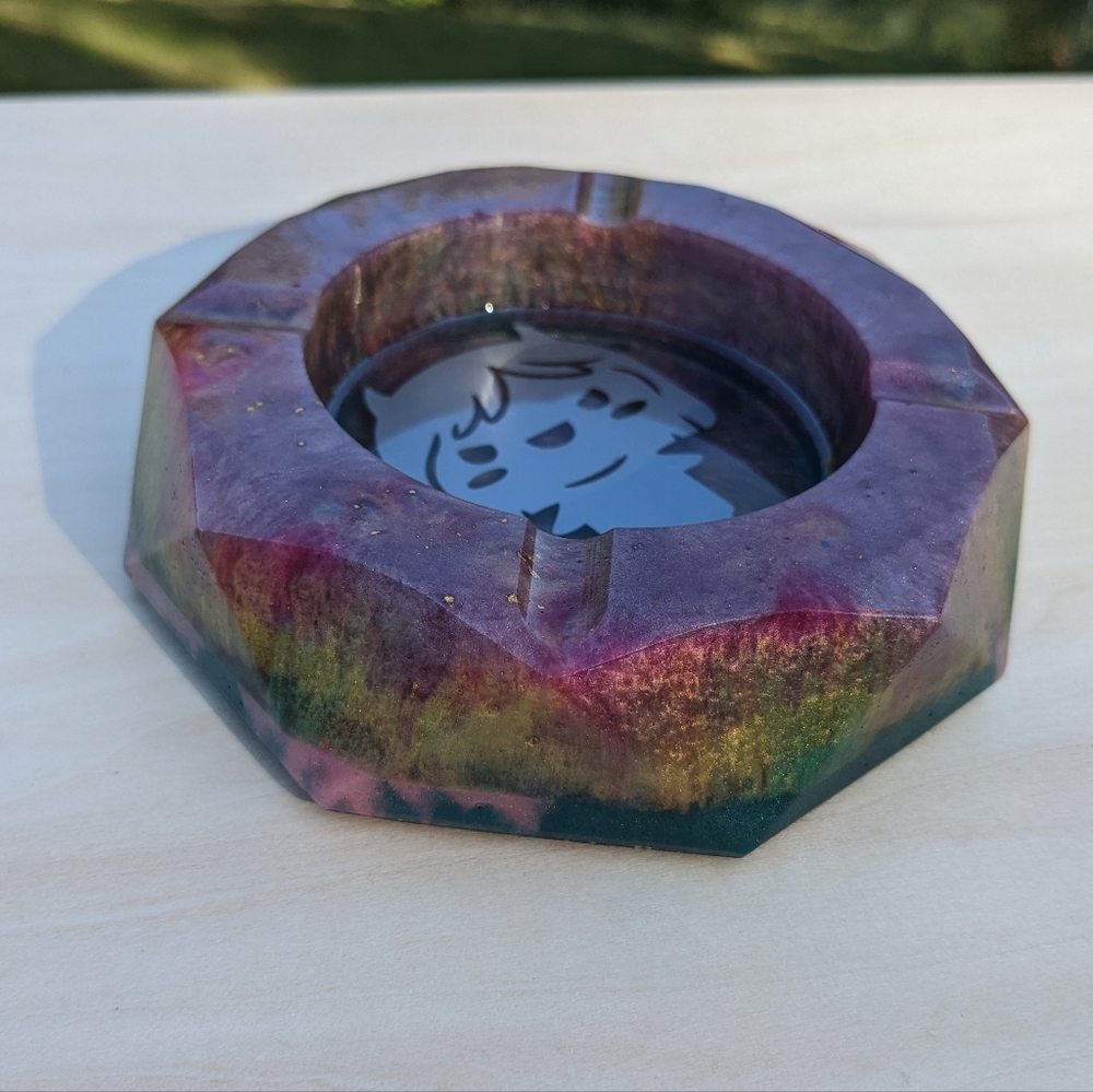 Devil Girl Sage Burn Bowl or Ashtray Handmade Resin Art Cute Goth Witchy - Picture 8 of 12